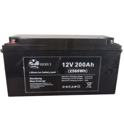 China Electric Vehicles 5000 Solar Deep Cycle Lipo Battery 200ah 12v 300ah for Marine Overland Van Electric RV Camper for sale