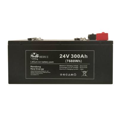 China Stable quality lithium ion lifepo4 batteries 24v 300ah batteries solar power storage systems for RV camping for sale