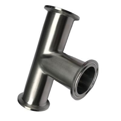 China Sanitary Tee Industry Tee 50mm Tri Clamp Y Type Sanitary Clamped Tee 1/2 He x 1/4 NPT Hi x 1/2 He for sale