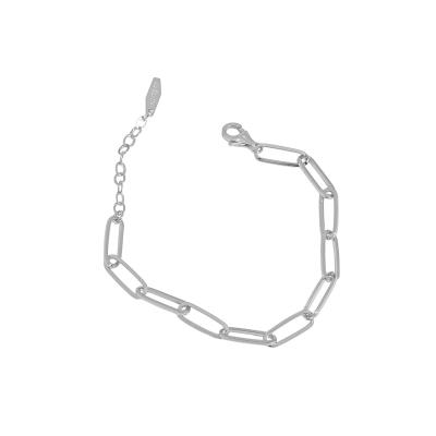 China AEKKi YH648 925 Korean Edition Chain Bracelet Simple Sterling Silver Cold Wind Jewelry for sale