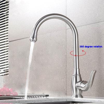 China Thermostatic Faucets Wholesale Free Replacement Part Custom Commercial Modern 360 Degree Rotation Parts 304 Stainless Steel Kitchen Faucet for sale