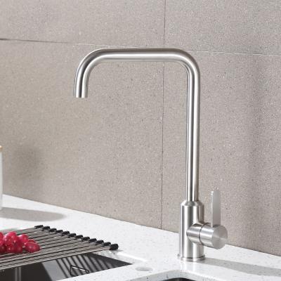 China High Grade 304 Thermostatic Modern Thermostatic Fujian HANJOO Faucets Stainless Steel Basin Water Faucet Single Kitchen Faucets for sale