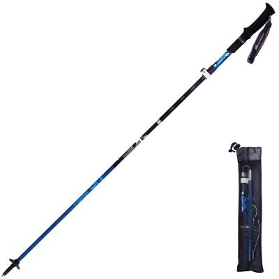 China EVA Ultralight Walking Stick Carbon Lock Fast Folding Pole Hiking Trekking Pole for sale