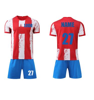 China Hot Selling New Design Soccer Jersey Sets Wholesale Football Blank Soccer Uniforms for sale