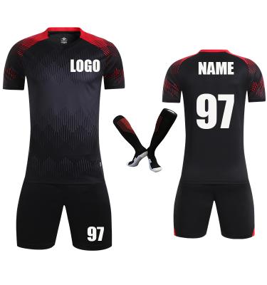 China Hot Sale Custom Copy Logo Football Jersey Team Soccer Jersey Wholesale Bulk White Sets Factory for sale