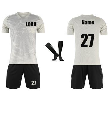 China Hot Selling Cheap New Season Football Jersey Sets Wholesale Soccer Uniforms for sale