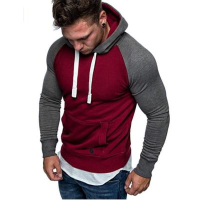 China Gym Muscle Hoodies Anti Shrink Sporty Slim Fit T-Shirt Tops Hooded Men's Hoodies Sweatshirts for sale