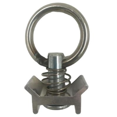 China Single Stainless Steel Aluminum Base Stud Fitting With Stainless Steel O Ring For L Track for sale