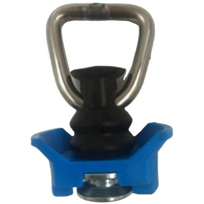 China Single stud steel L-track mounting with D-ring for sale