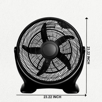 China 20 Inch 3-Speed ​​Simple Deluxe Plastic Hotel Swing Quiet Floor Fans For Home Commercial, Residential, And Greenhouse Use for sale