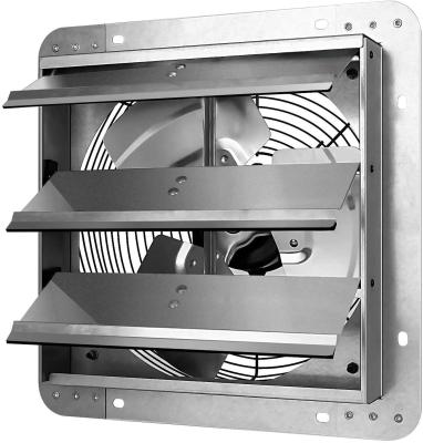 China iPower Industrial Equipment Aluminum 12-inch Louvered Exhaust Fan, 1620RPM High Speed, 940 CFM, 1-Pack, Silver for sale