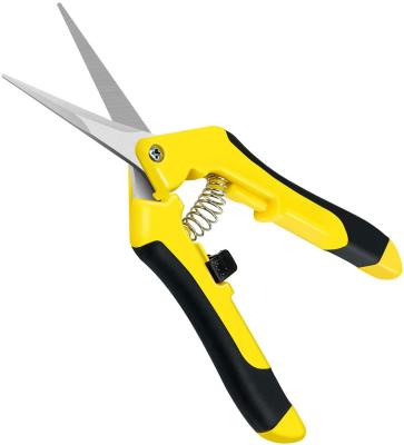 China iPower 6.5 Inch Metal Shears for Gardening Trimming Scissors, Hand Pruner, Stainless Steel, 1 Pack, Yellow for sale