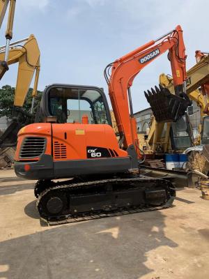 Cina Zappatore DX60 DH60 DH55 del cingolo di Mini Used Doosan Excavator Small in vendita