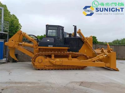 China Earth Moving Bulldozer With Three Tooth Ripper 320HP SHANTUI SD32 for sale