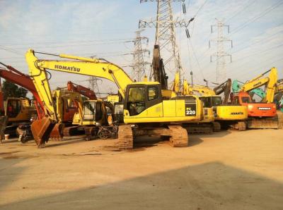 China Yellow Komatsu Wheeled Excavator , 22 Ton Komatsu Excavators PC220LC-8 for sale