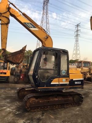 China Ursprünglicher Bagger Farbe-0.3m ³ Kobelco Sk03, verwendetes Kobelco 7 Tonnen-Bagger zu verkaufen