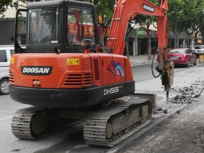 China Mini máquina escavadora original de Doosan, aprovação do CE dos escavadores da mão DH55-7 segundo mini à venda