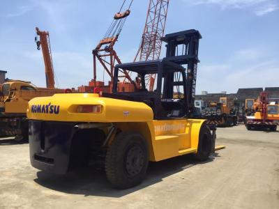 Chine Le haut mât de 2 étapes le chariot élévateur résistant de 25 tonnes, FD250 a utilisé le chariot élévateur de KOMATSU à vendre