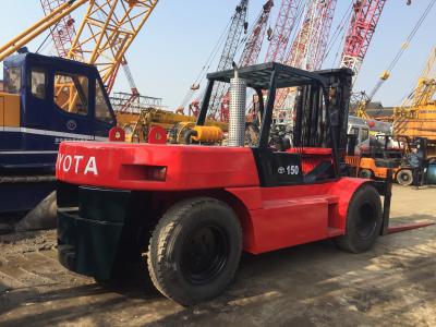 Κίνα Τριπλό Forklift diesel ιστών ιαπωνικό χρησιμοποιημένο 15 μήκος της Toyota FD150 1.8m τόνου προς πώληση