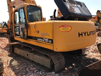 China Hyundai R210-5D verwendete Energie-2008-jährige gelbe Farbe der Bagger-Maschinen-125Kw zu verkaufen