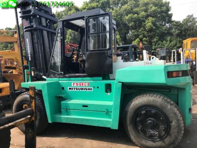 China Mitsubishi FD120 Used Forklift Equipment 12T Used Forklift Diesel Engine for sale