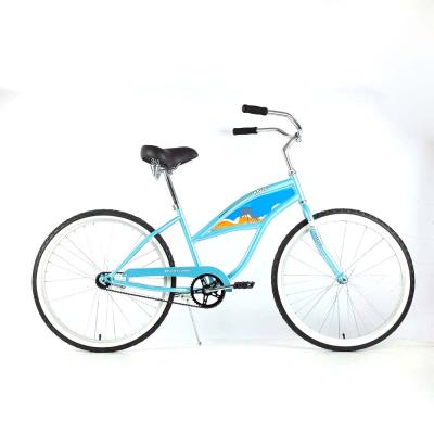 China Chopper Urban Style Cruiser Beach Steel Men's Bicicleta Barata Bike City Urban Bicycle for sale