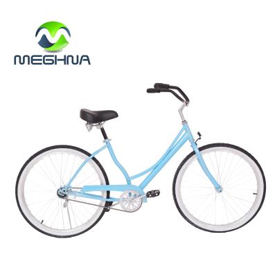 China Cheap 26 Inch Steel Frame Beach Cruiser Bike Steel Bicycle for sale