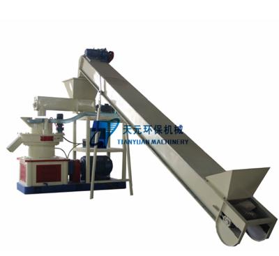 China Capacities 2t/h 4mm flat die hole feed pellet mill/fish feed pellet machine with for farm HJ-N120D 4-12mm for sale