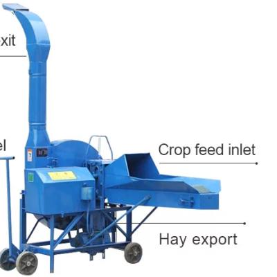 China Animal Feed or Divert Stalk in Mini Corn Field Chaff Cutter for Cutting Grass Corn Stalk Rice Straw Branches for sale