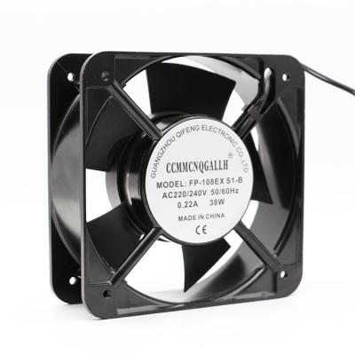 China Factory AC 220V 15050 150mm Double Motor Ball Bearing 50mm Copper Fan Axial Fan High Speed ​​Ventilation for sale