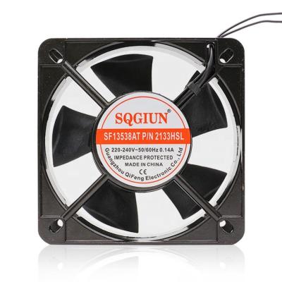 China Factory Low Noise Copper Blade 135mm AC Motor 220V 13538 Axial Flow Box Fans Oil Containing Fan for sale