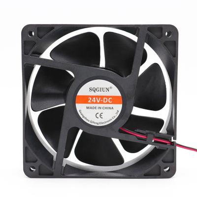 China DC 24V 12038 120mm Mini Motor Low Noise Long Life Saving Power Axial Fan DC Fan Low Noise for sale