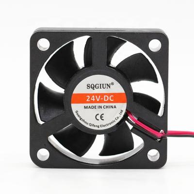 China DC 24V 5015 50mm Mini Motor Low Noise Long Life Saving Power Axial Fan DC Fan Low Noise for sale