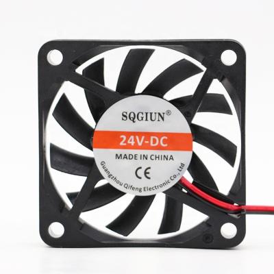 China DC 24V 6010 60mm Mini Motor Low Noise Long Life Saving Power Axial Fan DC Fan Low Noise for sale