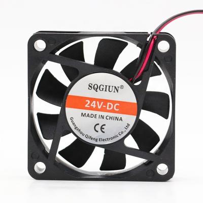 China DC 24V 6015 60mm Low Noise Mini Motor Low Noise Power Saving Axial Fan DC Fan for sale