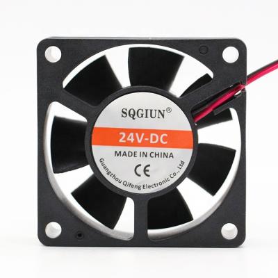 China DC 24V 6020 60mm Low Noise Mini Motor Low Noise Power Saving Axial Fan DC Fan for sale