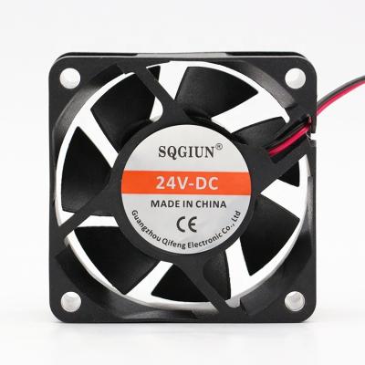 China DC 24V 6025 60mm Low Noise Mini Motor Low Noise Power Saving Axial Fan DC Fan for sale