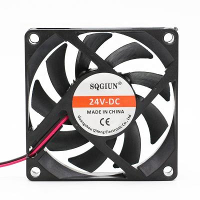 China DC 24V 7015 70mm Low Noise Mini Motor Low Noise Power Saving Axial Fan DC Fan for sale