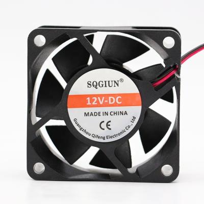 China DC 12V 6020 60mm Low Noise Mini Motor Low Noise Power Saving Axial Fan DC Fan for sale