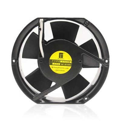 China Factory AC 220V 17251 Oval Ball Bearing Iron Blade Long Life Ventilation Fan High Temperature Double Axial Fan for sale