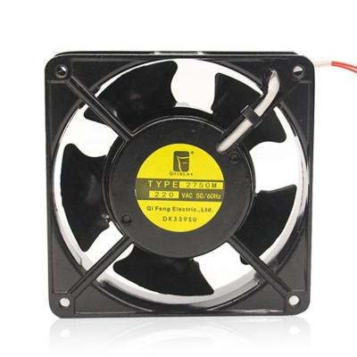 China Factory AC 220V 12038 copper motor ball bearing iron blade long life ventilation fan high temperature axial fan dual for sale