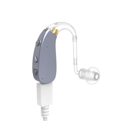 China Mini Invisible USB Rechargeable Ear Aid BTE Hearing Aid Sound Hearing Aids Amplifier For Older Hearing Device EN-T201A for sale