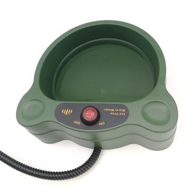 China Automatic Constant Tray Automatic Temperature Food Container Pet Dog Cats Cage Feeder Winter Drinking Water Heating Bowl for sale