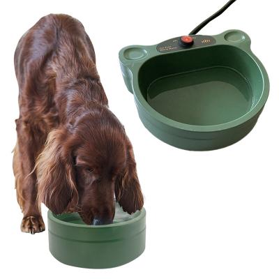 China New Design Winter Dog Cat Electric Heated Constant Temperature Automatic Water Bowl For Pets Rabbits Chickens for sale