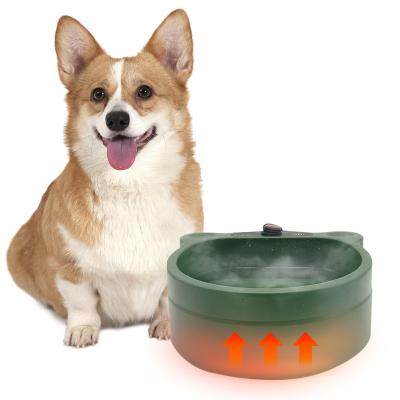 China Automatic Pet Food Dish Constant Temperature Insulation Dog Drinking Driver Winter Pet Water Heating Ice Free Hot Dispenser for sale