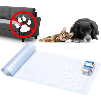 China Amazon Success Stocked Dog Habits Scat and Cat Training Pads Pet Bad Electronic Transparent Static Mat for sale