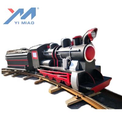 China Theme Park Factory Supplier Amusement Park Track Train Model Steam Train for sale