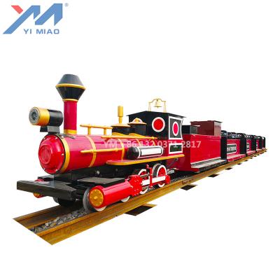 China Theme Park Amusement Park Train Mini Electric Railway Track Train For Kids for sale