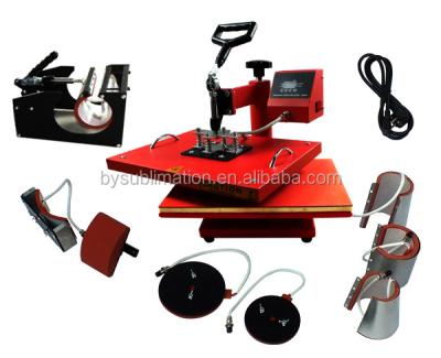 China Multifunctional 8 in 1 Combo Printing, T-shirt/Mug/Flat Sublimation Printer Heat Press Machine factory direct sales for sale