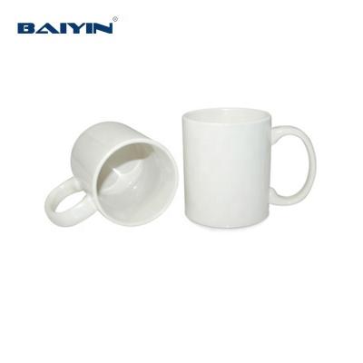 China Garment Shops 11oz Ceramic Sublimation Mug Heat Transfer Blank White Mugs for sale